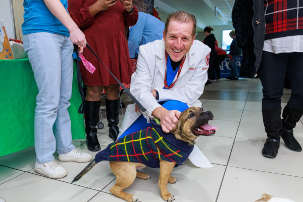 Temple Health team members—and adoptable dogs—were all smiles at this year’s Happy Holidogs event!