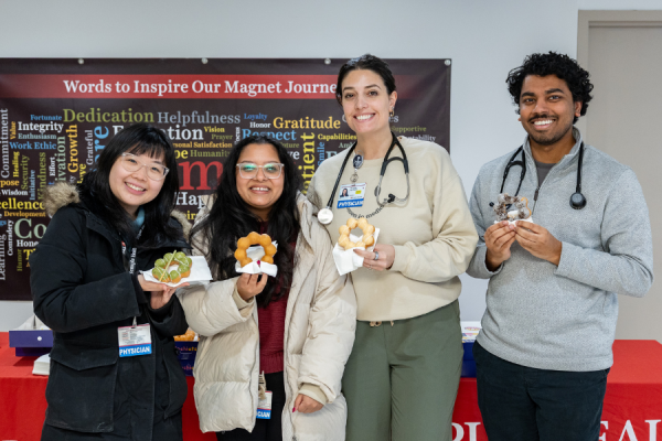 TUH-Main Campus House Staff at the mochi donut event.