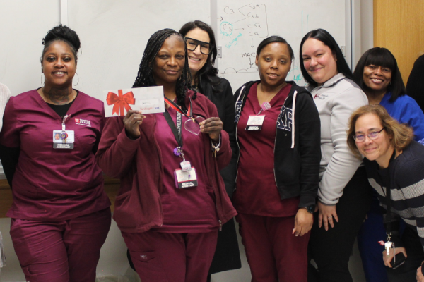 TFP C.A.R.E.S. Award Keeya Leary (center left).